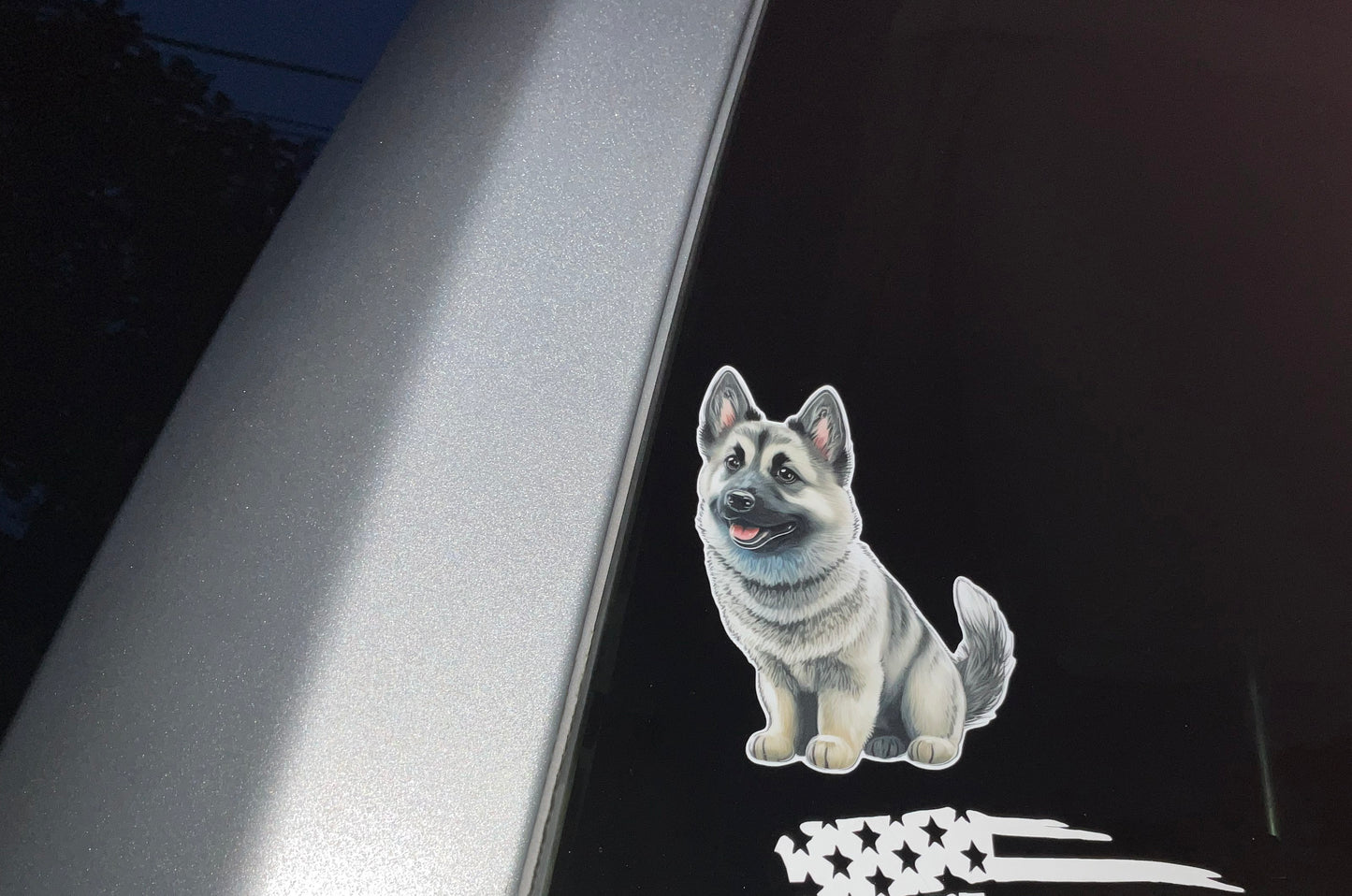 Norwegian Elkhound Vinyl Sticker