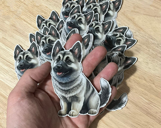 Norwegian Elkhound Vinyl Sticker